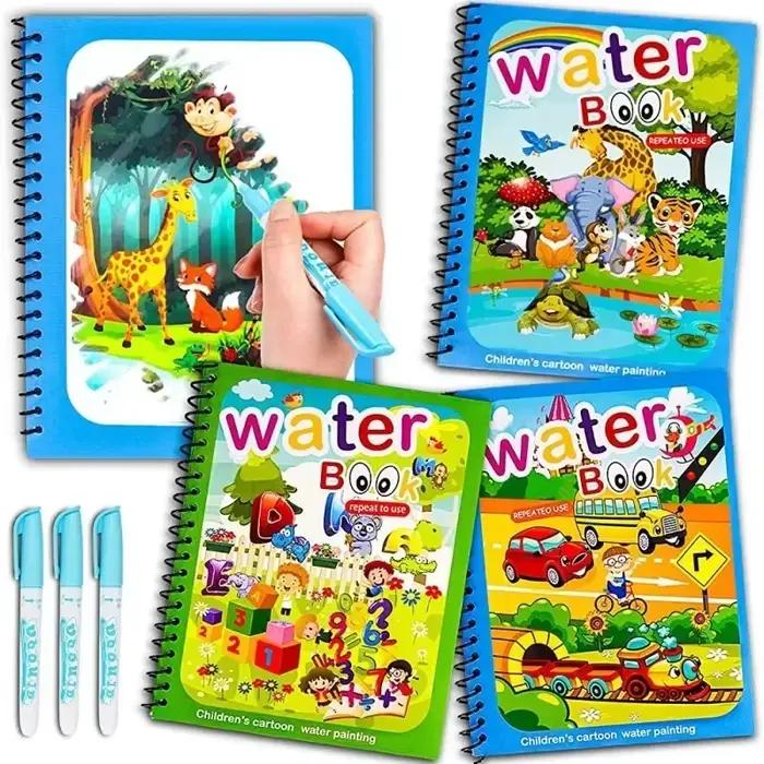 Livre d'eau magique avec stylo