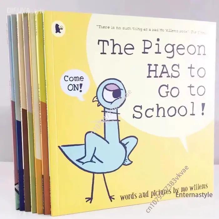Livres anglais de 9 livres ne laissez pas le Pigeon conduire le Bus livre d'images anglais enfants l