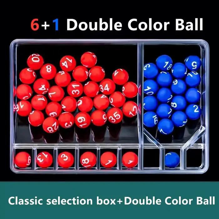 Machine de sélection de nombres de jouets de loterie porte-bonheur en ABS, mini jeux de Bingo de loterie, secouer la balle porte-bonheur, jeu de société de divertissement pour fêtes et collectes de fonds