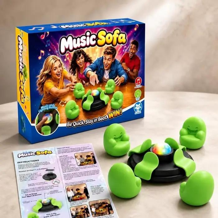 Jeu de société musical en plastique sur canapé, jeu de défi de vitesse, jeu de temps de réaction, jeu de coordination œil-main, jeu de saisie sur canapé, jeu d'intérieur