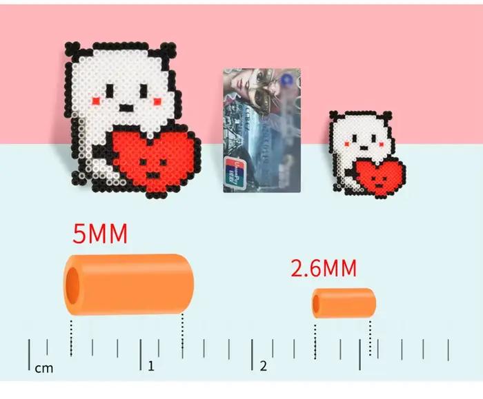Perles Perler Créatives 24/72 Couleurs Kit Jouets Enfant Perles Hama 2.6mm Puzzle 3D Artisanal Créatif Manuelle Occasions Spéciales