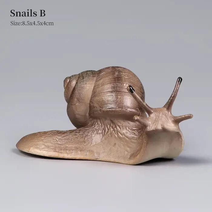 Figurines d'escargots éducatives en PVC pour enfants, collection animaux insectes, décoration et apprentissage ludique occasions spéciales