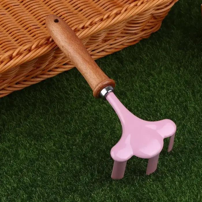 Outils de jardinage mignons en forme de feuille pour enfants mini outils de jardinage à manche en bois pour rempotage désherbage plantation plage neige occasions spéciales