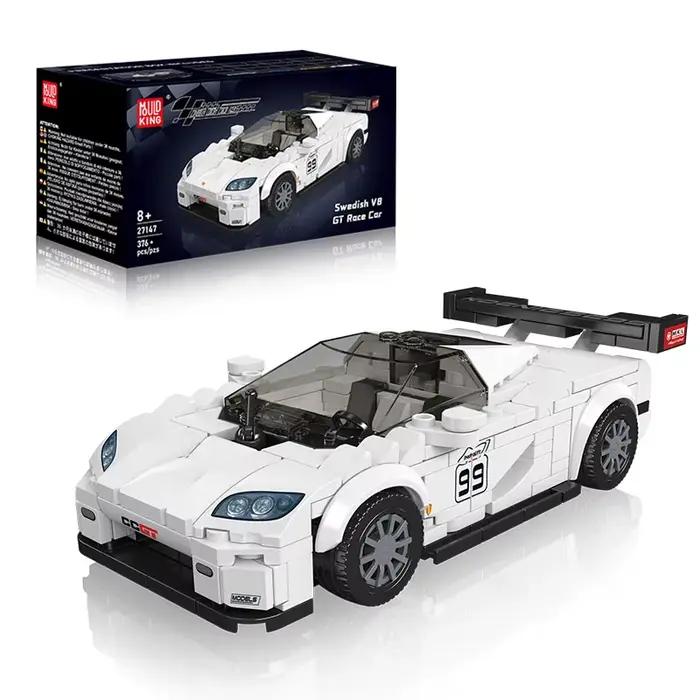 MOULD KING Modèle de Supercar en Blocs de Construction MOC Voiture de Course Rétro Muscle Car Jouet