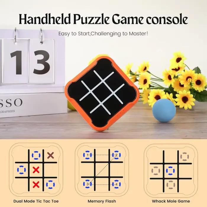 Tic Tac Toe échiquier électronique pour enfants jeu de stratégie interactif avec Mode d'apprentissage AI jouet éducatif Parent enfant