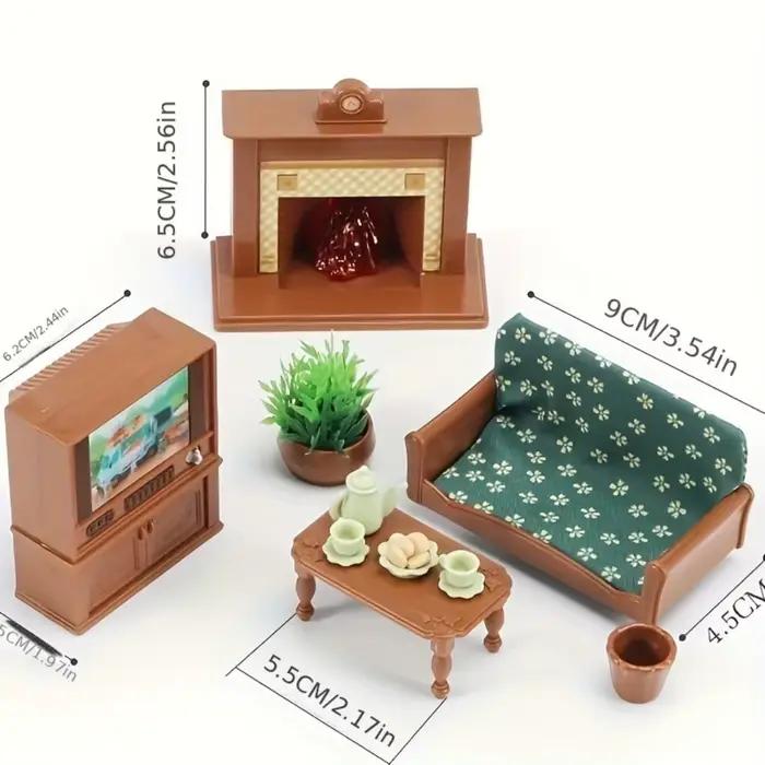 Maison de jeu simulée pour enfants, mini jouet, ornements