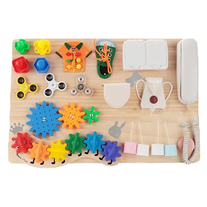 Accessoires de planche occupée, composants de planche d'activité Montessori, formation aux compétenc
