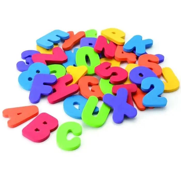 36 pièces/ensemble lettre alphanumérique bain Puzzle EVA enfants bébé jouets nouveau début éducatif