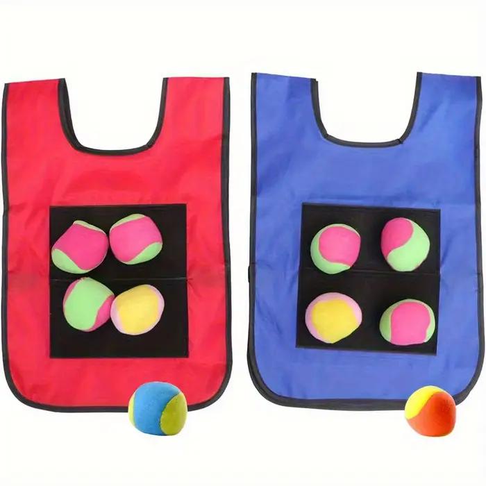2 gilets 10 balles, accessoire de jeu de lancer pour la construction d'équipe