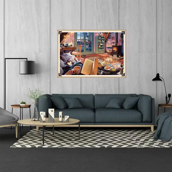 Puzzle chaud pour la maison, 1000 pièces, pour adultes, jeux de décoration pour la maison, Puzzle de sol amusant en famille, jouets éducatifs pour enfants