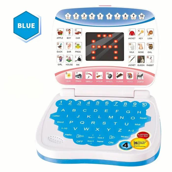 Petit jouet pour ordinateur portable d'apprentissage de l'anglais pour enfants.