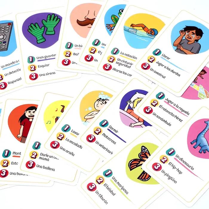 Jeu de plateau familial amusant avec 400 cartes de mimiques pour enfants et adultes jouer ensemble occasions spéciales