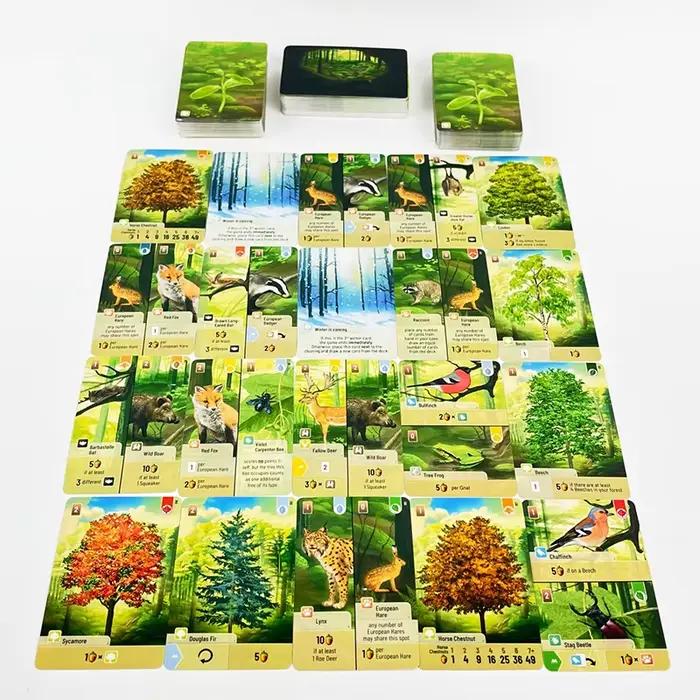 Jeu de société Forest Shuffle jeu de stratégie intelligent et amusant pour enfants et adultes jeu d'extension Exploration Alpine pour occasions spéciales parties familiales cadeaux