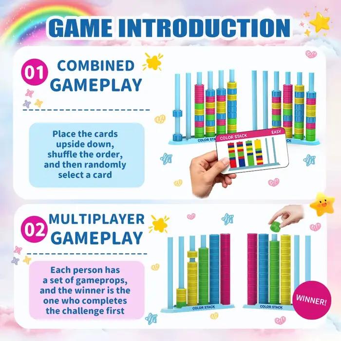 Color Stack Challenge : un jeu de puzzle de correspondance de couleurs rapide pour des soirées amusantes et des défis
