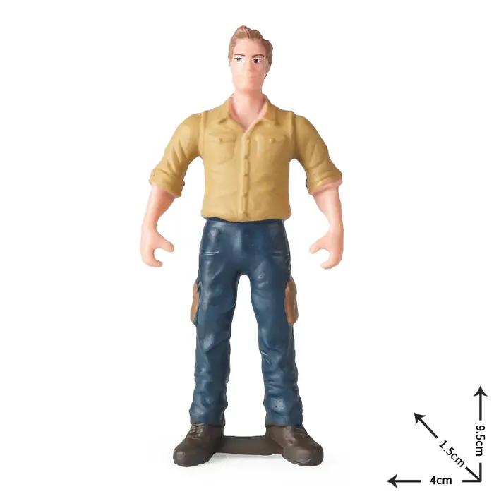 Oenux nouveau modèle de personnes fermières Simulation personnel de ferme mangeoire figurines d'action cochon animaux Figurine Miniature beaux jouets pour les enfants