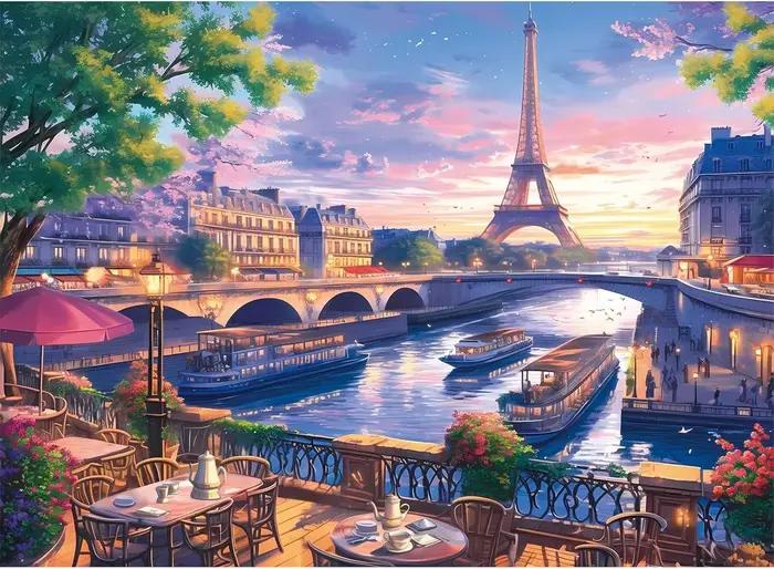 Puzzle Tour Eiffel Paris pour adultes 500 1000 1200 2000 pieces jeu stimulant pour la famille cadeau pour amis decoration de maison bilibili