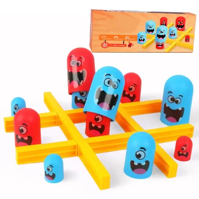 Tic Tac Toe – jeu de Table amusant pour enfants, jeux d'intelligence Montessori, Interaction intellectuelle Parent-enfant, jouets pour enfants
