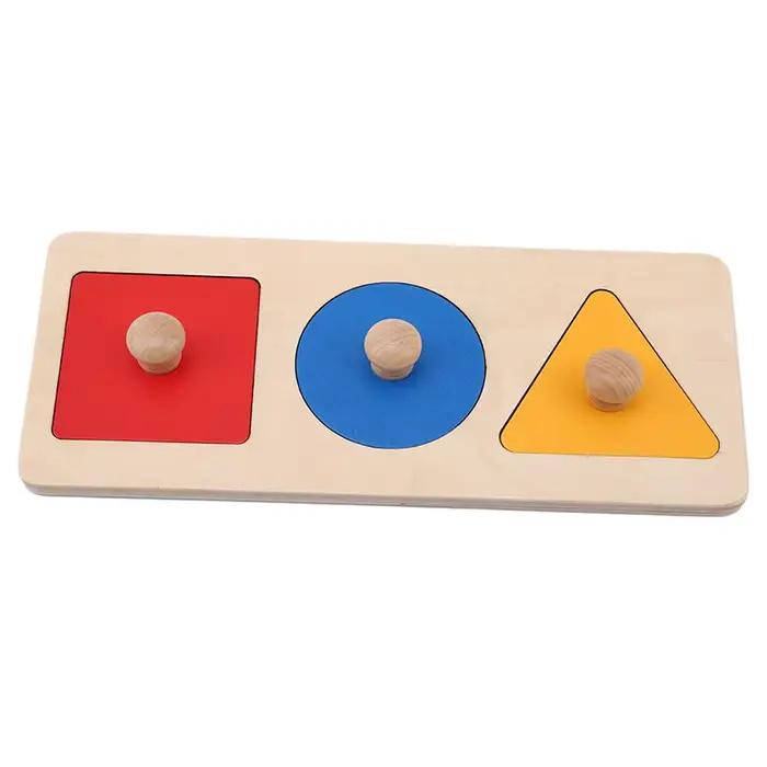 Puzzles Montessori en Bois Formes Géométriques Tri Mathématiques Jeu Éducatif Apprendre Préscolaire Bébé Tout-Petit Occasions Spéciales
