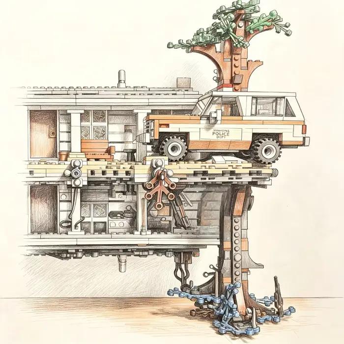 La série de films classiques : La maison réversible, figurine à construire en puzzle de 2287 pièces – Parfaite pour les cadeaux de Noël.