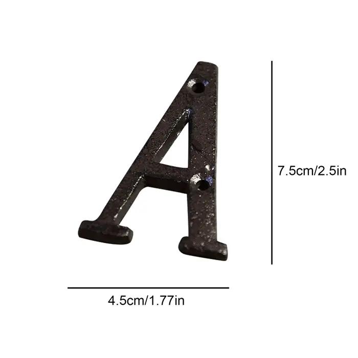 Numéros de lettres en métal de 0 à 9