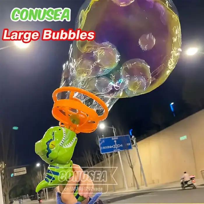 2 en 1 grandes bulles dinosaure bulle de savon pistolet électrique jouet enfants fête en plein air jeux interactifs