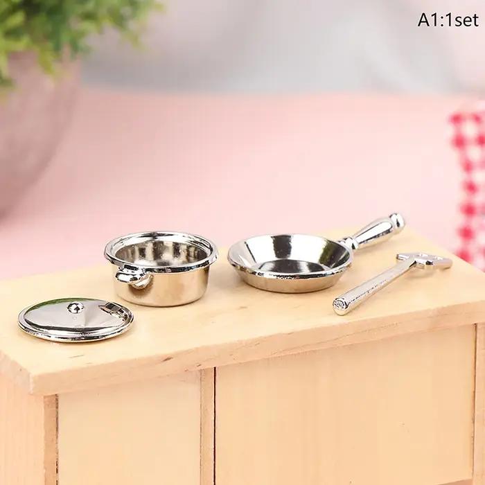 Miniature Metal Mini Pot Set