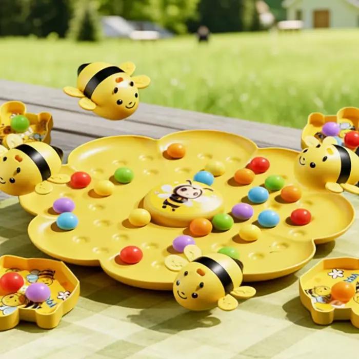 Jeu de société multifonctionnel Little Bumblebee, puzzle, jouet de pêche, jeu interactif éducatif pour la famille, pour enfants et tout-petits, cadeau idéal