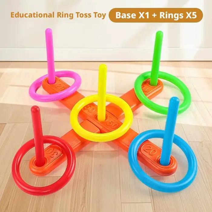 Jouets de lancer d'anneaux pour l'éducation précoce