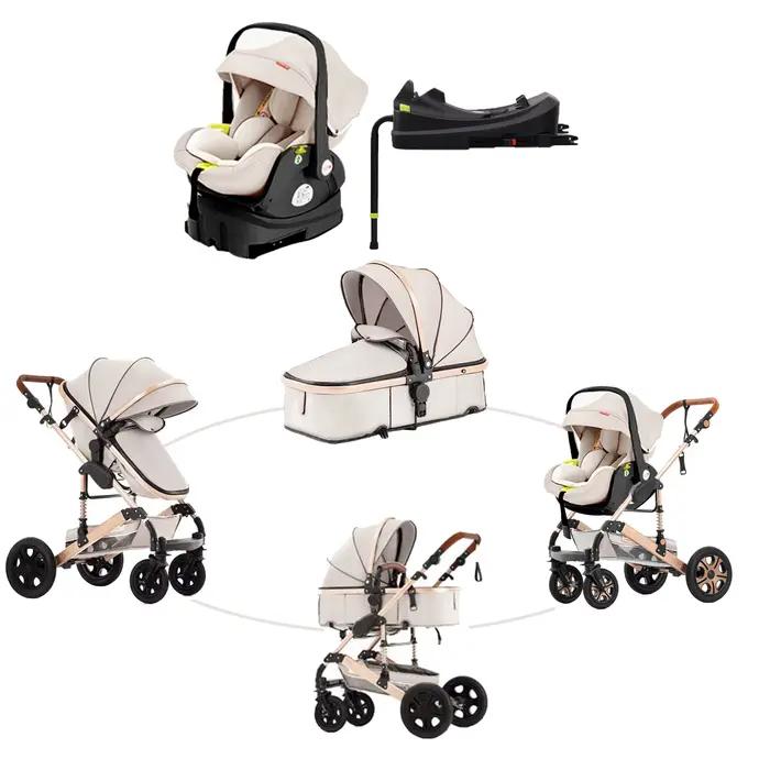 Siège auto combiné pour poussette bébé