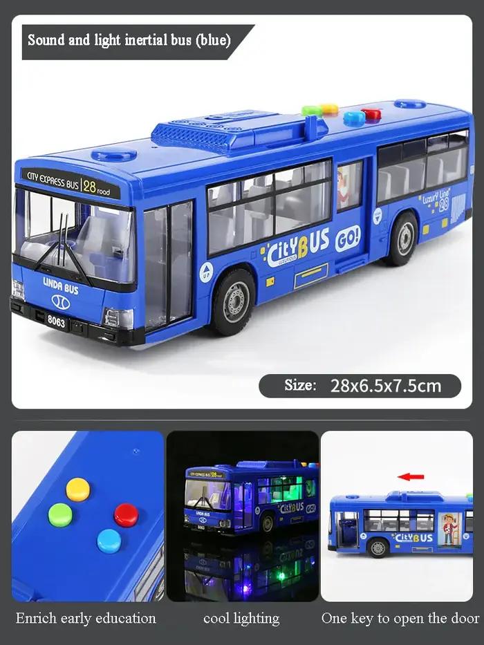 Modèle de bus de ville à double section pour enfants