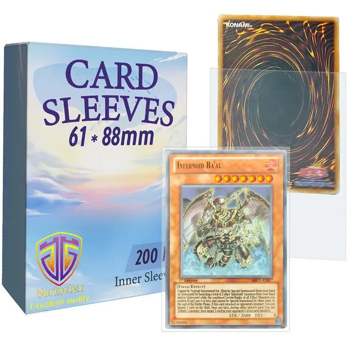 200 pièces manchons de cartes intérieurs ajustement parfait