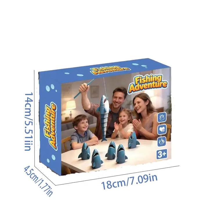 Jeu de pêche magnétique gris clair pour enfants et adultes, activité compétitive et amusante pour fêtes et détente stress