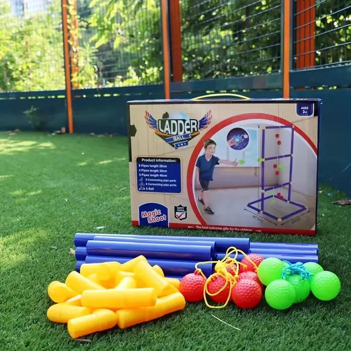 Ensemble de jeu de lancer d'échelle plein air avec balles pour jardin extérieur, jeu familial et sportif pour garçons et filles occasions spéciales
