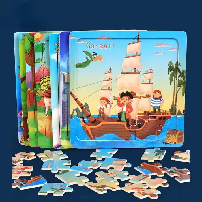 Nouveau puzzle en bois 3D de 20 pièces