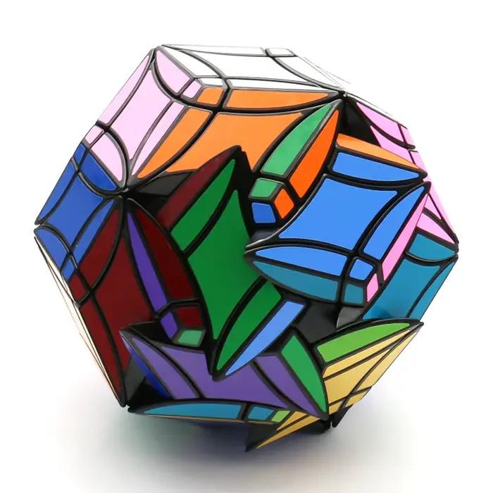 Xplore Junction Kairis Puzzles CurFaTRhoTri Clover Black Magic Cube Twisty Puzzle Jeu de réflexion pour adolescents et adultes