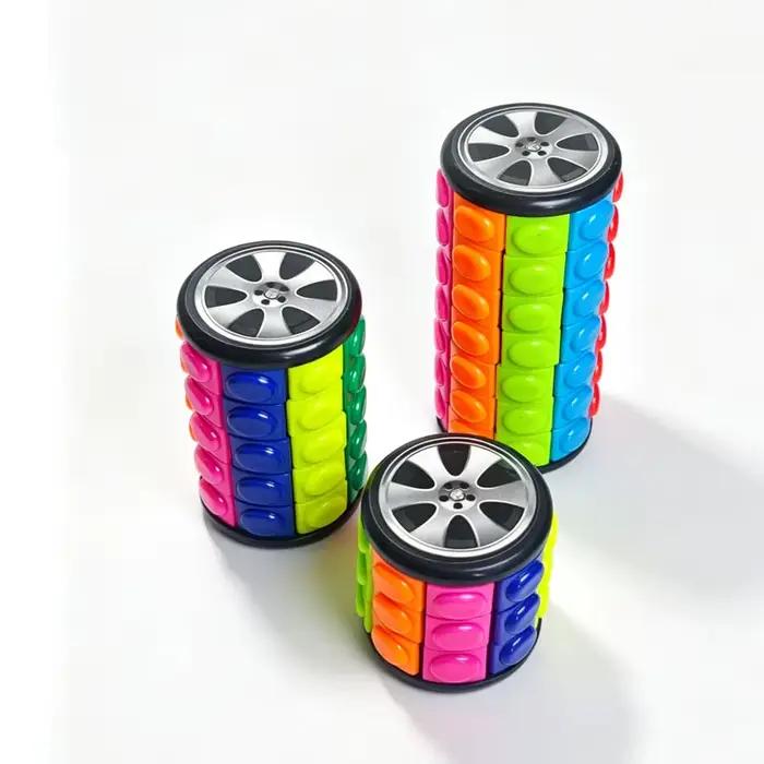 Jouet sensoriel anti-stress cylindre de puzzle rotatif coulissant 3/5/7 couches intelligence éducative pour enfants adultes occasions spéciales