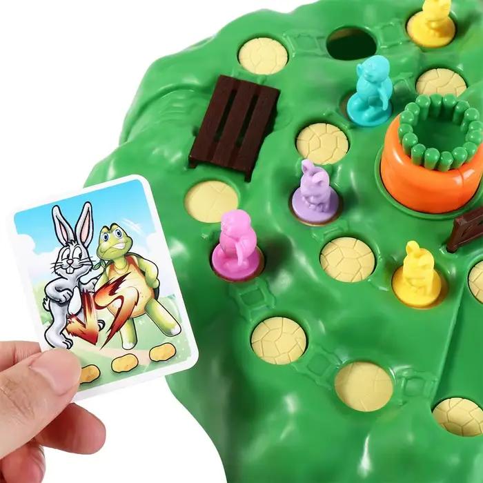 Jeu de société interactif Montessori Éducatif pour enfants : Piège à lapin de campagne