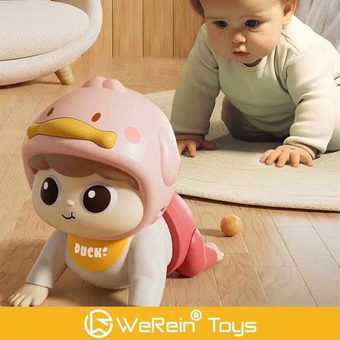 Jouet musical éducatif poupée rampante pour nourrissons et tout-petits temps de jeu éveil inclusion garçons filles occasions spéciales