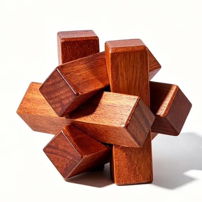 Casse-tête en bois : Défi logique et d'intelligence