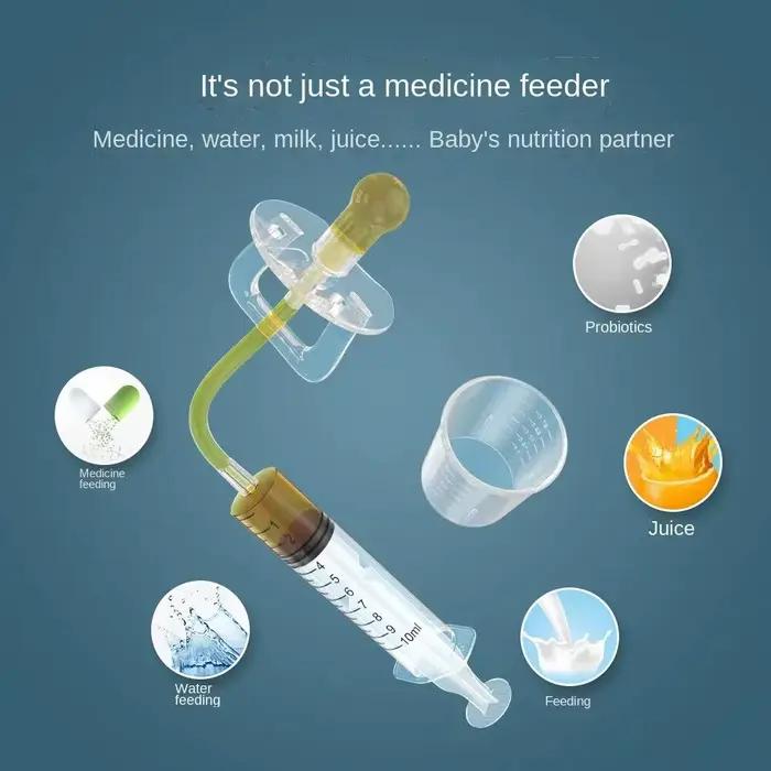 Kit de distributeur de médicaments pour sucette pour bébé, seringue d'alimentation orale, compte-gou