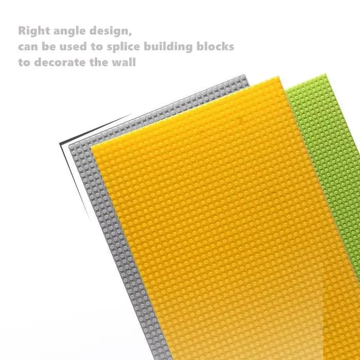 Panneau mural de blocs de construction 32x64 points en plastique ABS compatible avec Lego pour enfants et adultes à offrir pour la décoration de la chambre