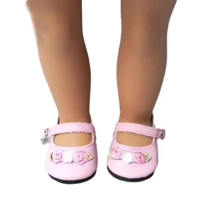 Chaussures de poupée pour bébés de 40cm, baskets pour filles de 18 pouces, bottes de jouets, accesso