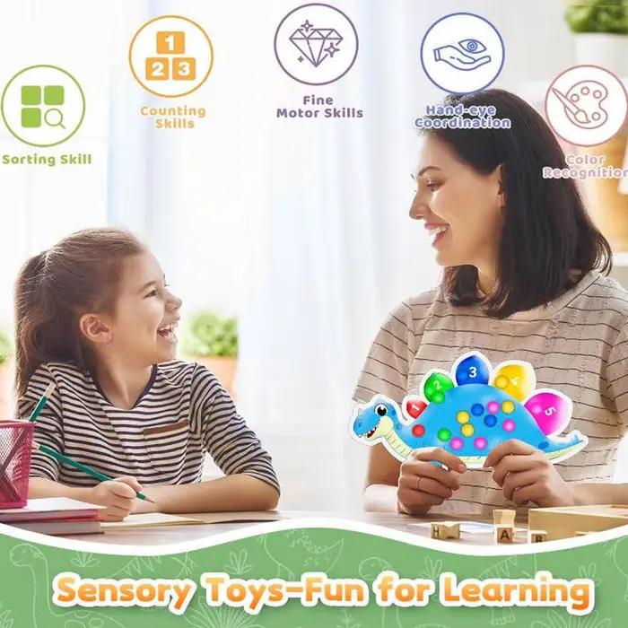 Jouet sensoriel de tri Montessori 5 couleurs pour enfants