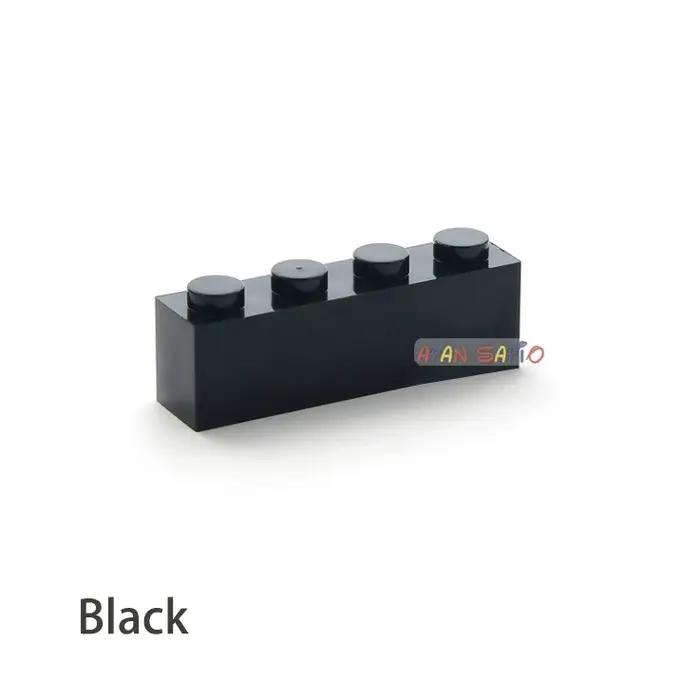 200 pièces épais 1x4 points bricolage blocs de construction figurines briques jouets éducatifs créatifs pour les enfants