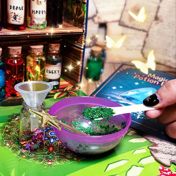 Kit de Potions magiques féeriques pour enfants, bricolage, ensemble de fabrication de Potions, bouteilles de Potion féerique, jouet artisanal, ensemble scientifique, Kits magiques