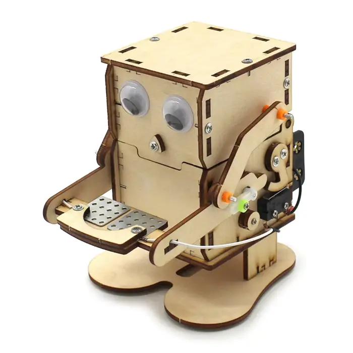 Projets scolaires enseignement équipement éducatif Simulation cabine en bois enfant 3D fait à la main maison