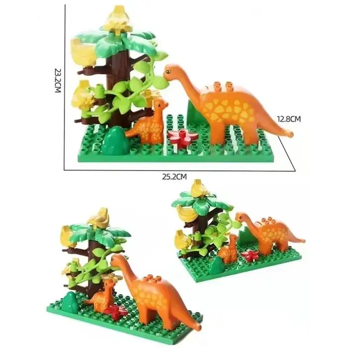 Grands blocs de construction dinosaures du monde jurassique