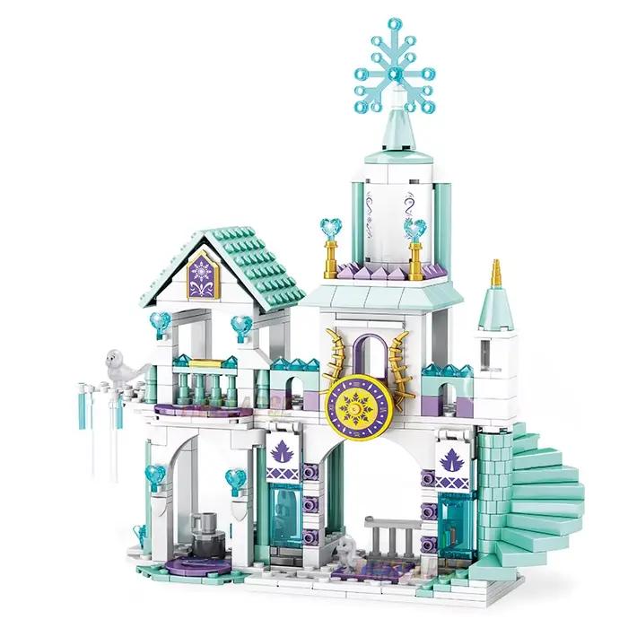Bricolage filles châteaux maison chariots blocs de construction Kits briques modèle classique enfant