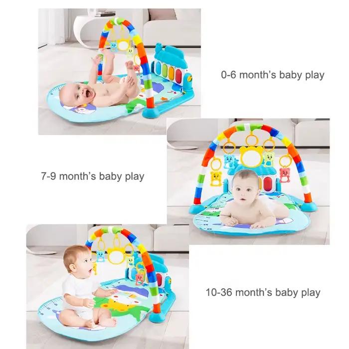 Tapis d'activité musicale pour bébé avec puzzle, clavier de piano, forme de dessin animé cadeau pour enfants occassions spéciales
