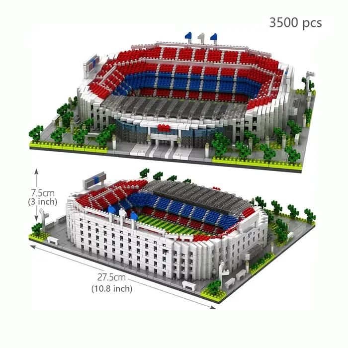 Madri Football stade bricolage blocs de construction ensemble réaliste modèle 3D fan de sport décor